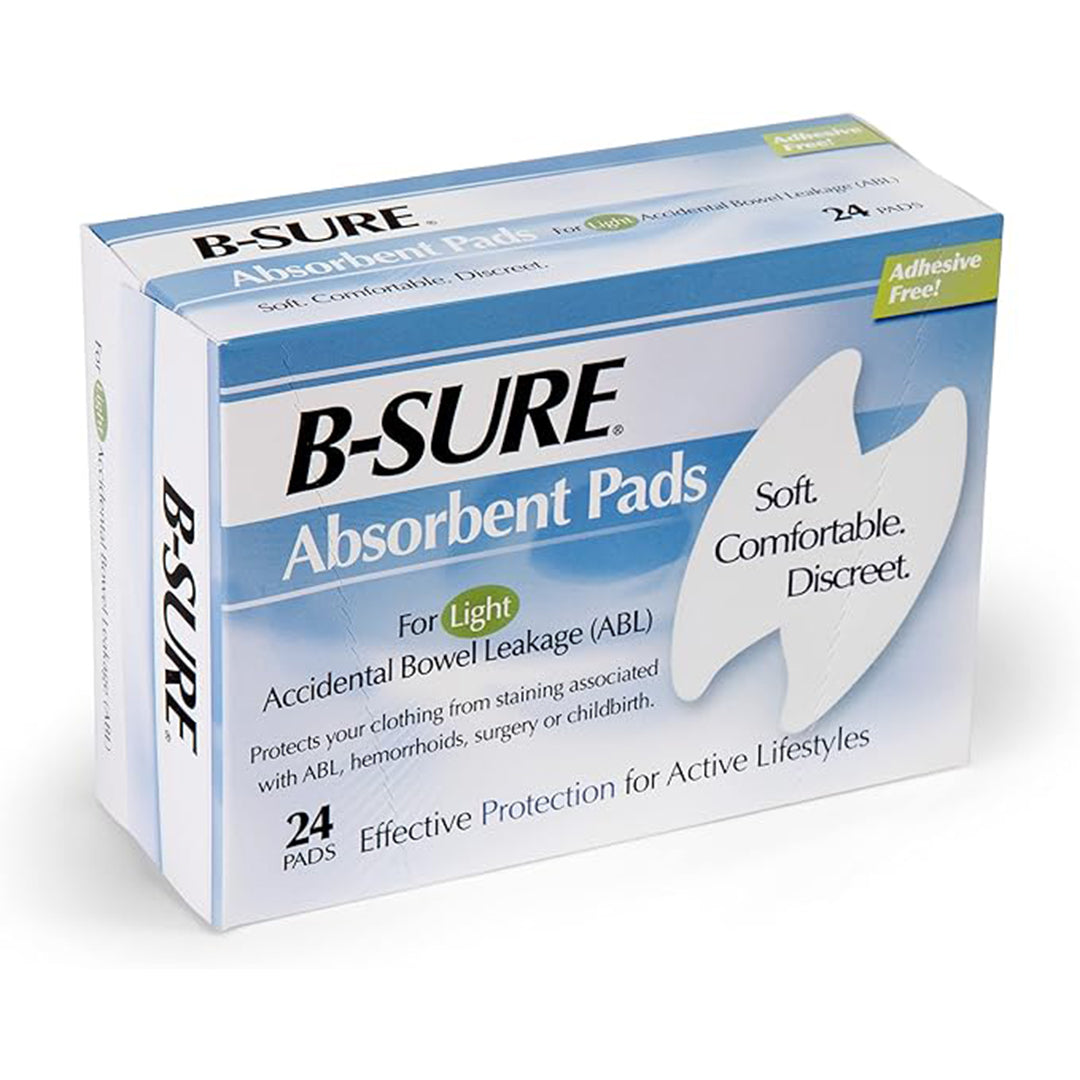 B-Sure Anal Leakage Pads, Box/24 Pads